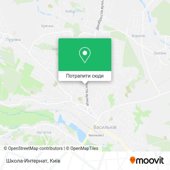 Карта Школа-Интернат