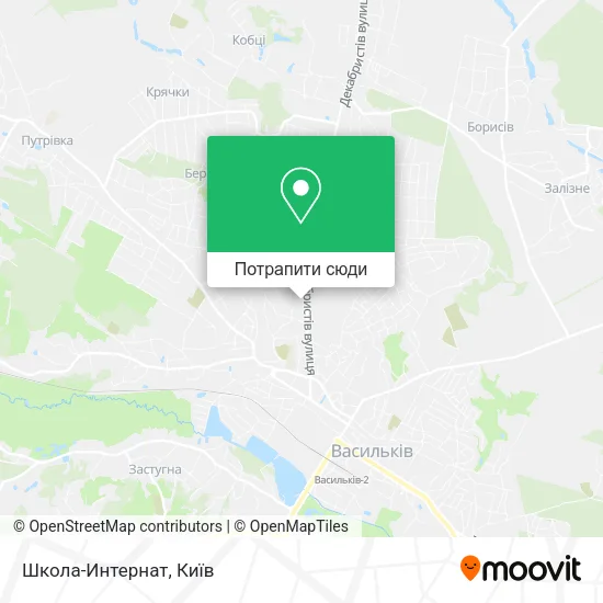 Карта Школа-Интернат