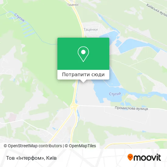 Карта Тов «Інтерфом»