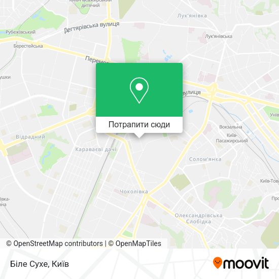 Карта Біле Сухе