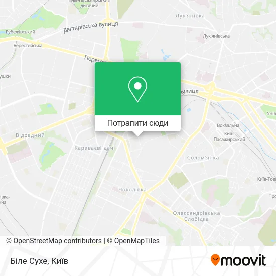 Карта Біле Сухе