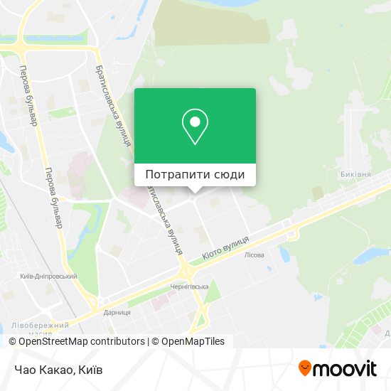 Карта Чао Какао