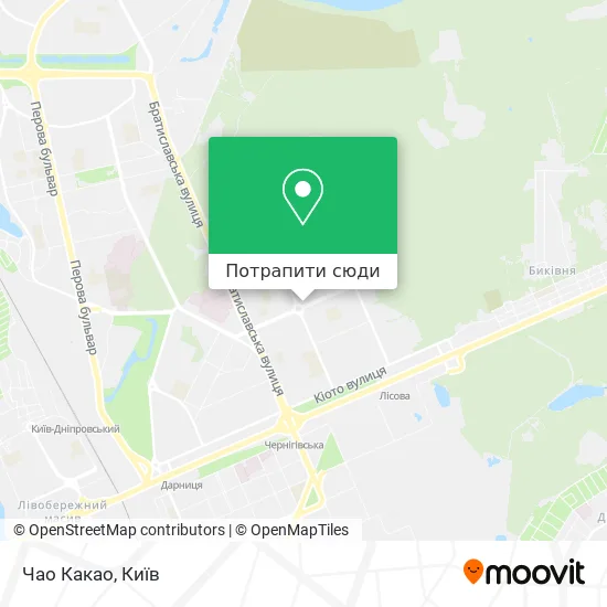Карта Чао Какао