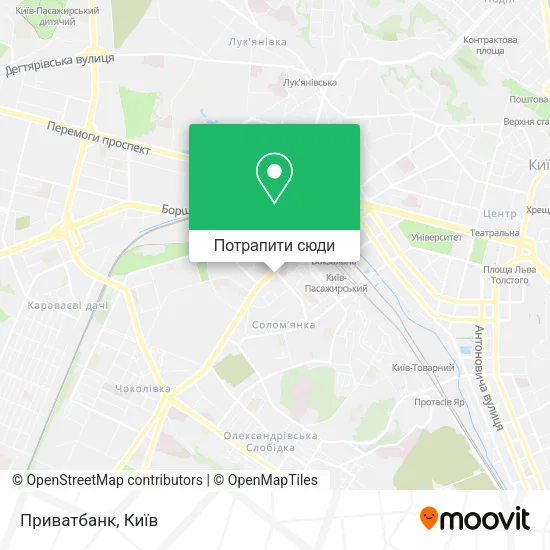 Карта Приватбанк