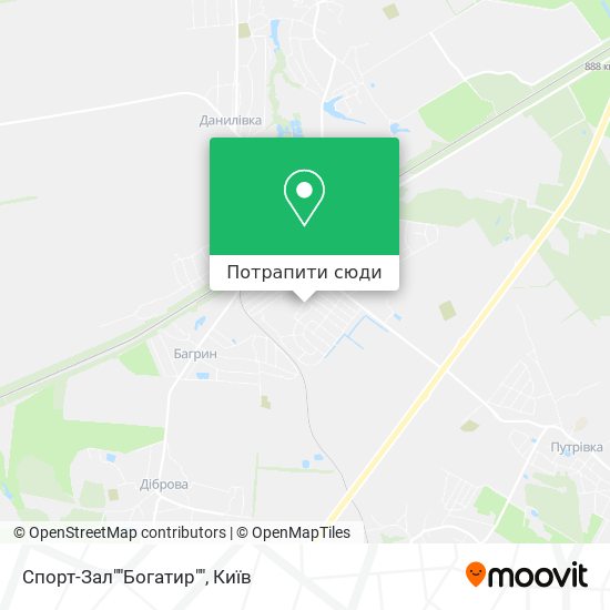 Карта Спорт-Зал""Богатир""