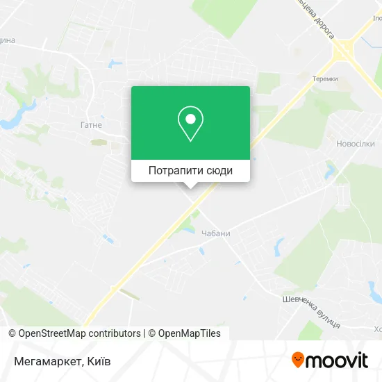 Карта Мегамаркет