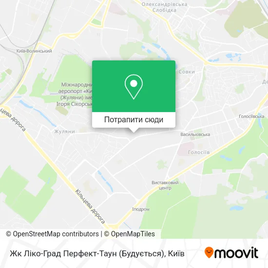 Карта Жк Ліко-Град Перфект-Таун (Будується)