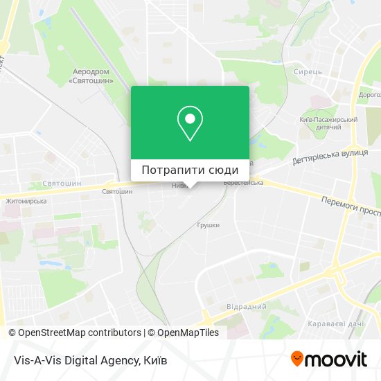 Карта Vis-A-Vis Digital Agency
