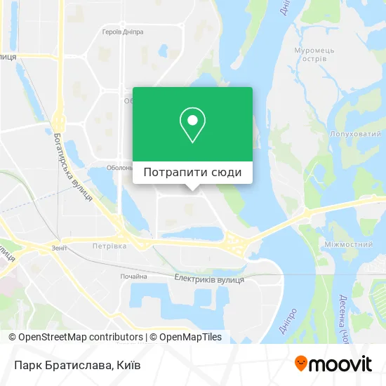 Карта Парк Братислава