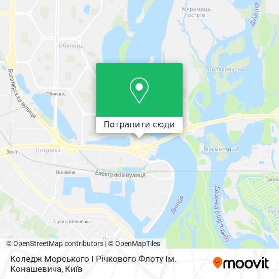 Карта Коледж Морського І Річкового Флоту Ім. Конашевича