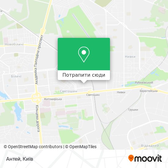 Карта Антей