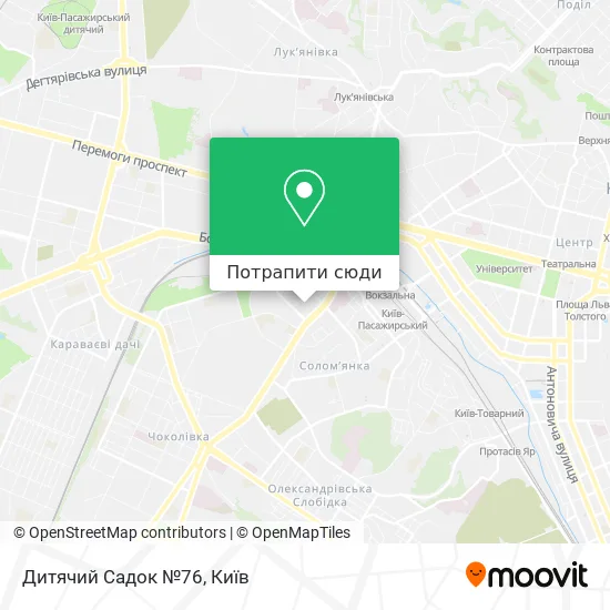 Карта Дитячий Садок №76