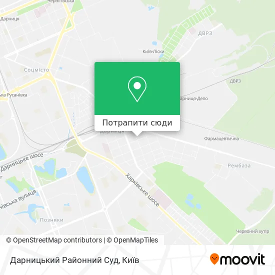 Карта Дарницький Районний Суд