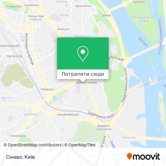 Карта Сінево
