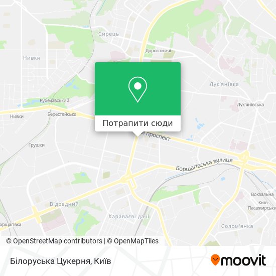 Карта Білоруська Цукерня