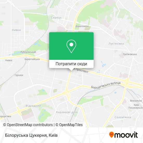 Карта Білоруська Цукерня