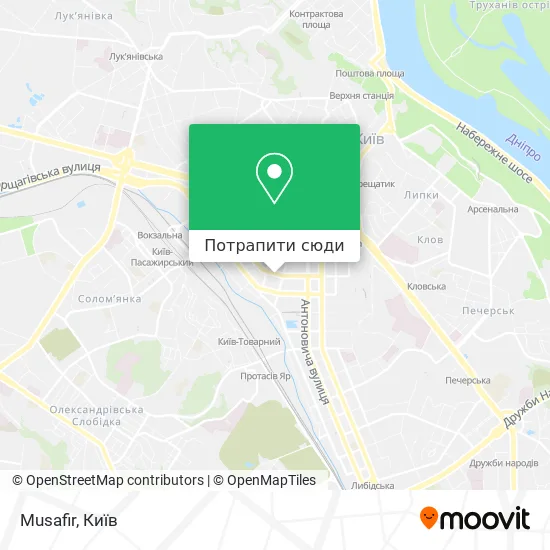 Карта Musafir