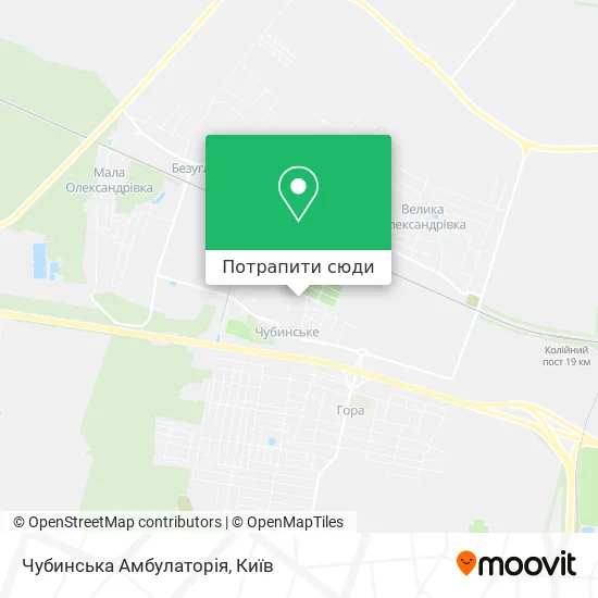 Карта Чубинська Амбулаторія