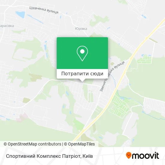 Карта Спортивний Комплекс Патріот