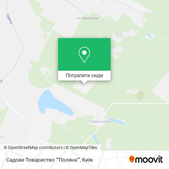 Карта Садове Товариство ""Поляна""