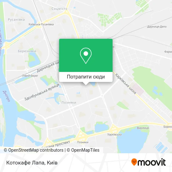 Карта Котокафе Лапа