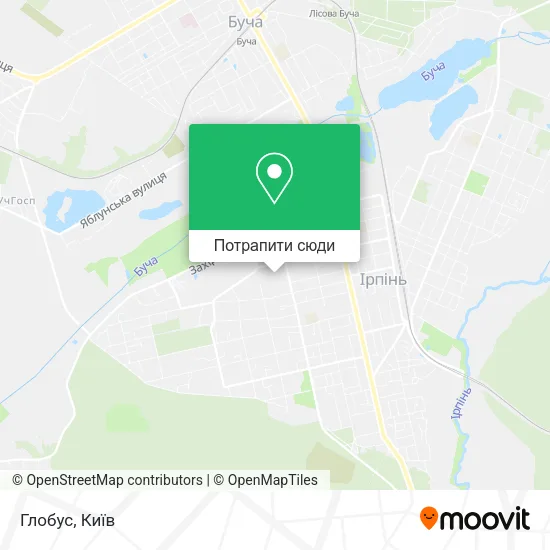 Карта Глобус