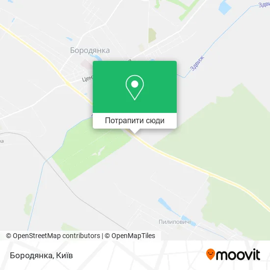 Карта Бородянка