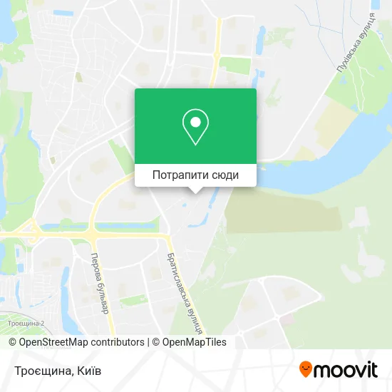 Карта Троєщина