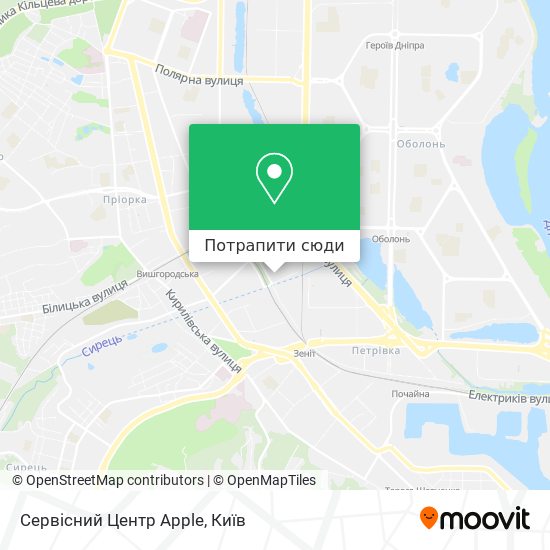 Карта Сервісний Центр Apple