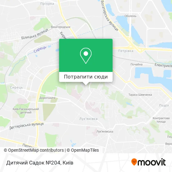Карта Дитячий Садок №204