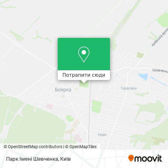 Карта Парк Імені Шевченка