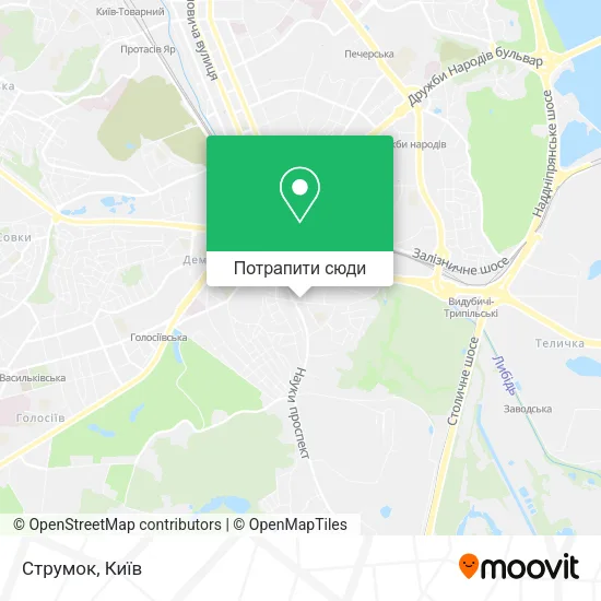 Карта Струмок