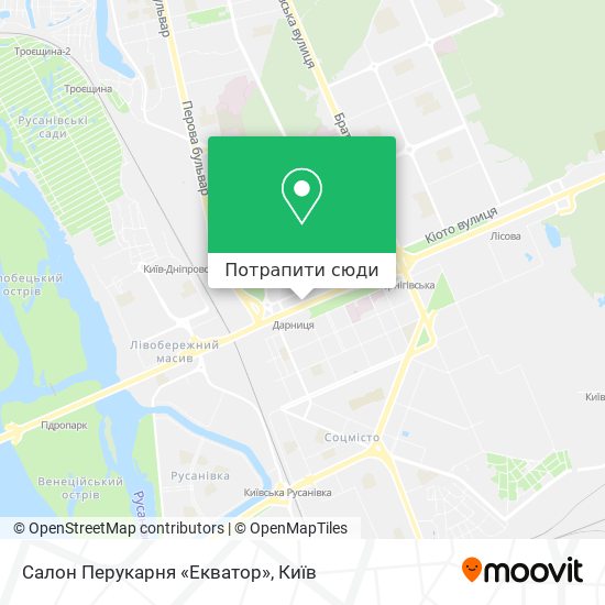 Карта Салон Перукарня «Екватор»