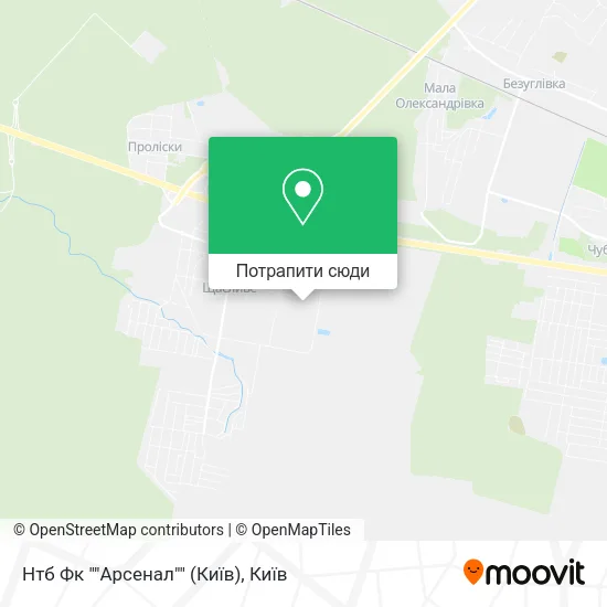 Карта Нтб Фк ""Арсенал"" (Київ)