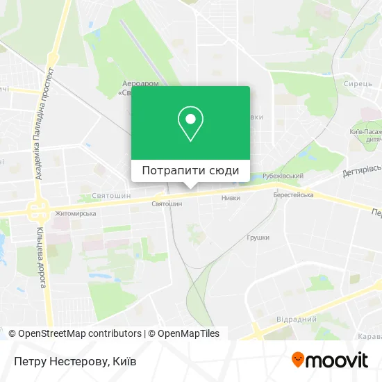 Карта Петру Нестерову
