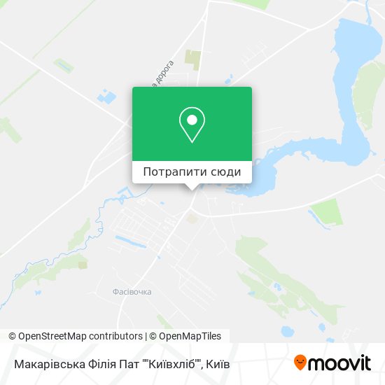 Карта Макарівська Філія Пат ""Київхліб""