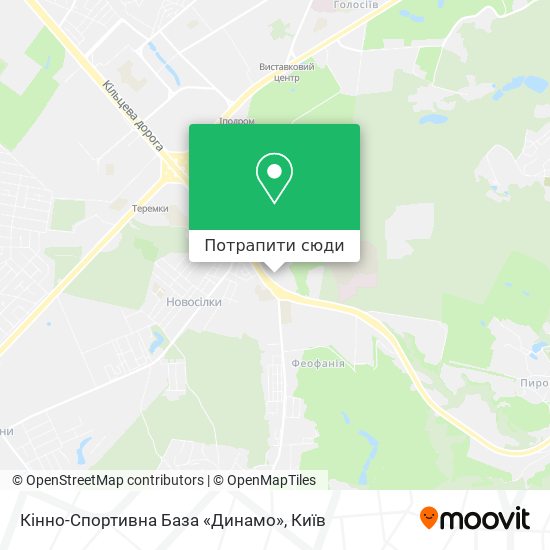 Карта Кінно-Спортивна База «Динамо»