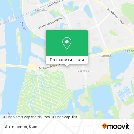 Карта Автошкола