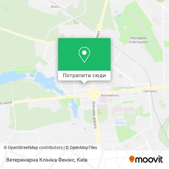 Карта Ветеринарна Клініка Фенікс
