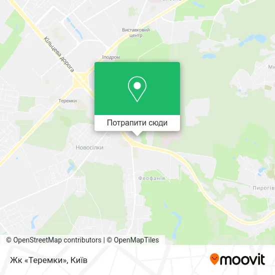 Карта Жк «Теремки»