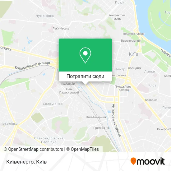 Карта Київенерго