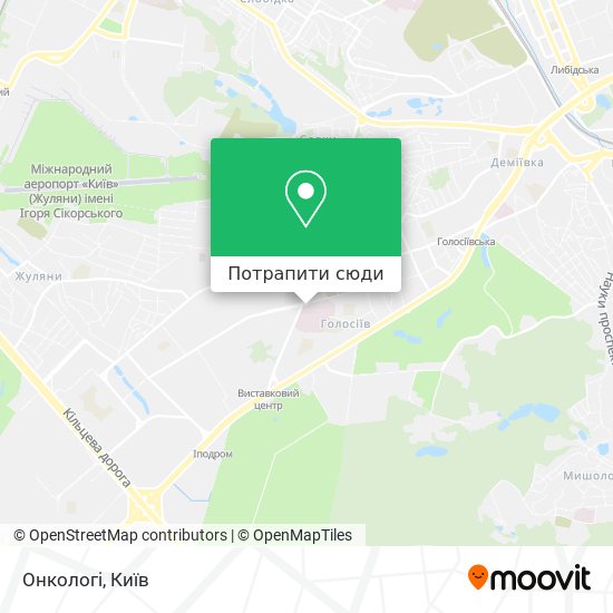 Карта Онкологі