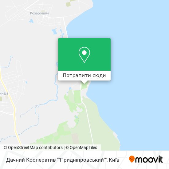 Карта Дачний Кооператив ""Придніпровський""