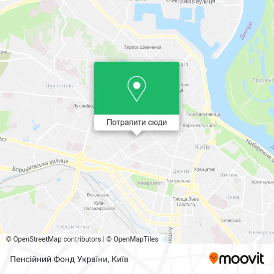 Карта Пенсійний Фонд України