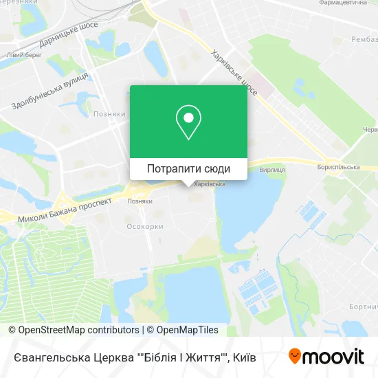Карта Євангельська Церква ""Біблія І Життя""