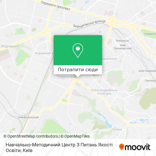 Карта Навчально-Методичний Центр З Питань Якості Освіти