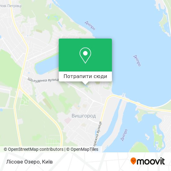 Карта Лісове Озеро