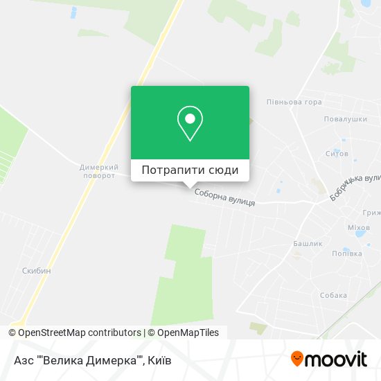 Карта Азс ""Велика Димерка""