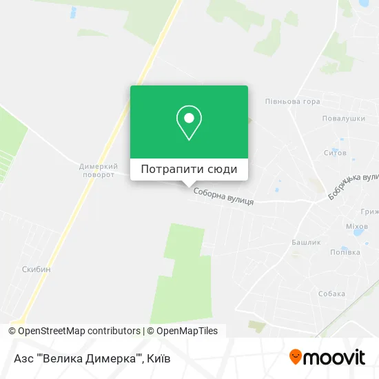 Карта Азс ""Велика Димерка""