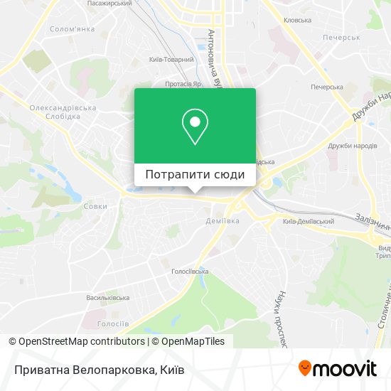 Карта Приватна Велопарковка